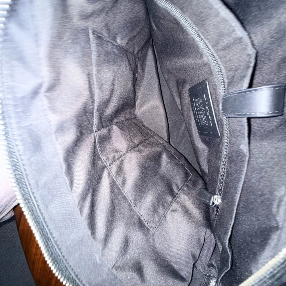 Coach Black Leather heavy duty briefcase Bag